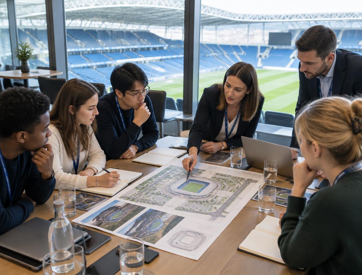 Sports management setting representing StartSport's industry network